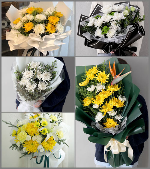 广东揭阳市普宁市广太镇绵远村白事花束代送